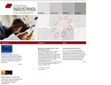 Tablet Screenshot of contentindustries.at